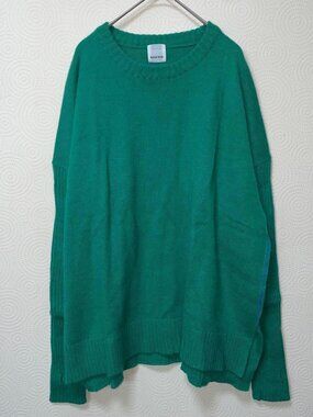 Lilasike Long-sleeved Knit Sweater Green